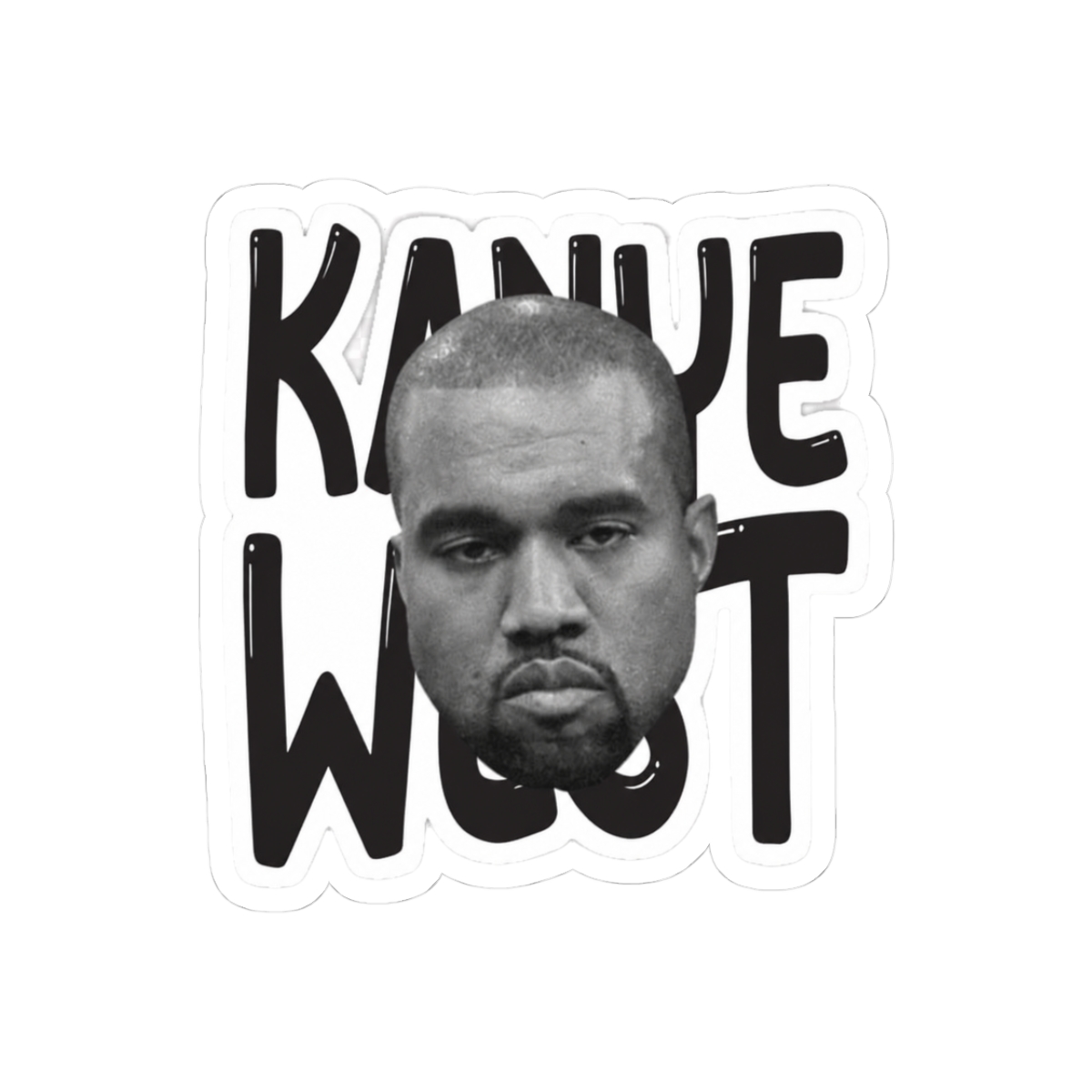 Kanye West The West Bold Minimalist Sticker | Hip-Hop Vinyl Decal