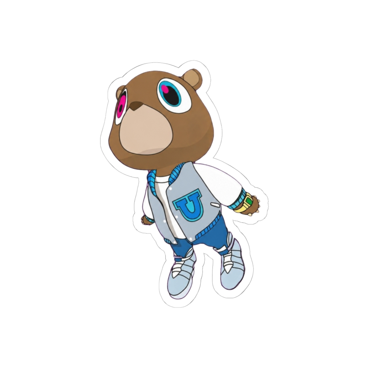 Graduation Bear Sticker | Cute Vinyl Decal - Grad Celebration Gift