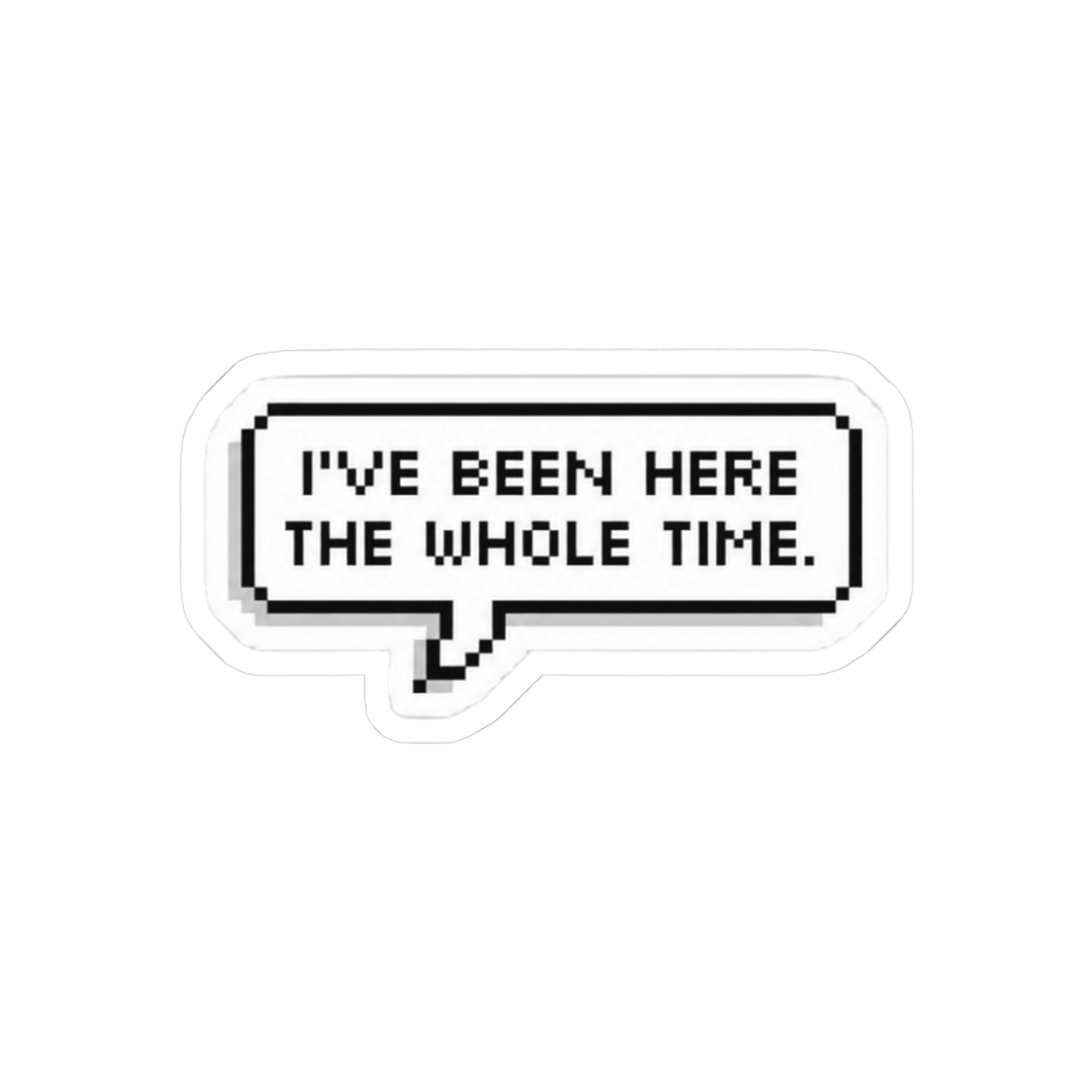 Kanye Westwing Pun Sticker | Funny TV Meme Vinyl Decal