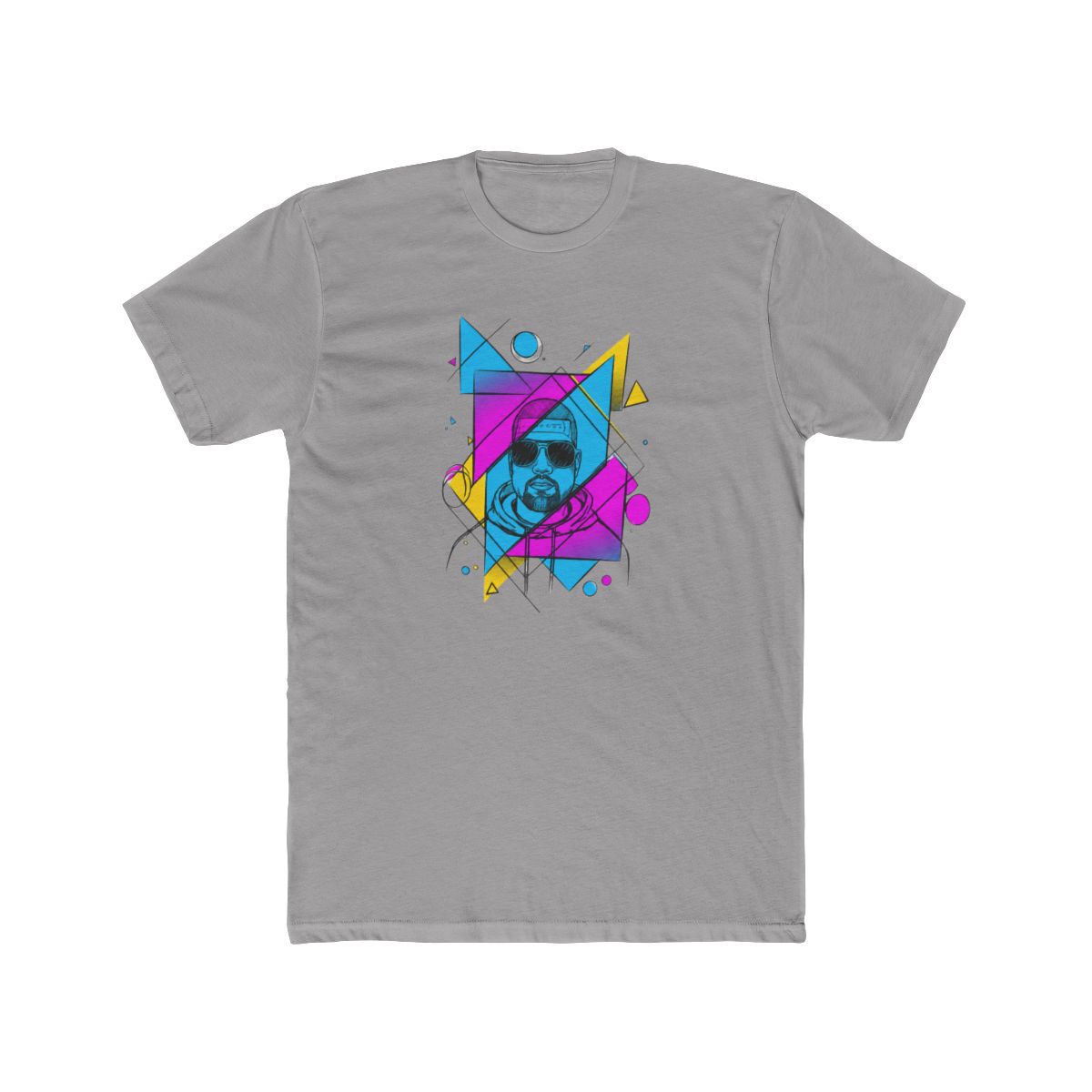 Kanye West Inspired Minimalist Line Art Silhouette T Shirt - Kanye West official t-shirts merch